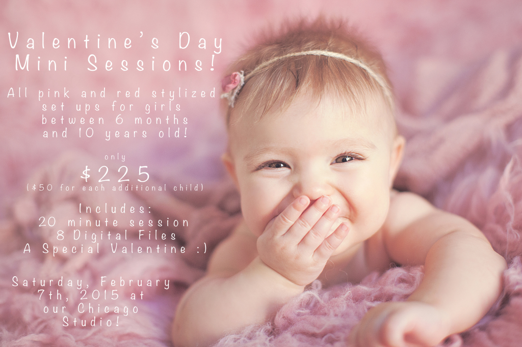 Valentines Minis baby photography chicago